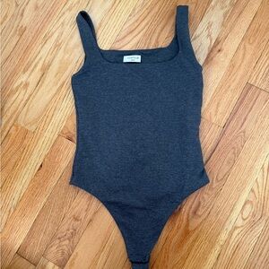 Aritzia grey contour bodysuit size small